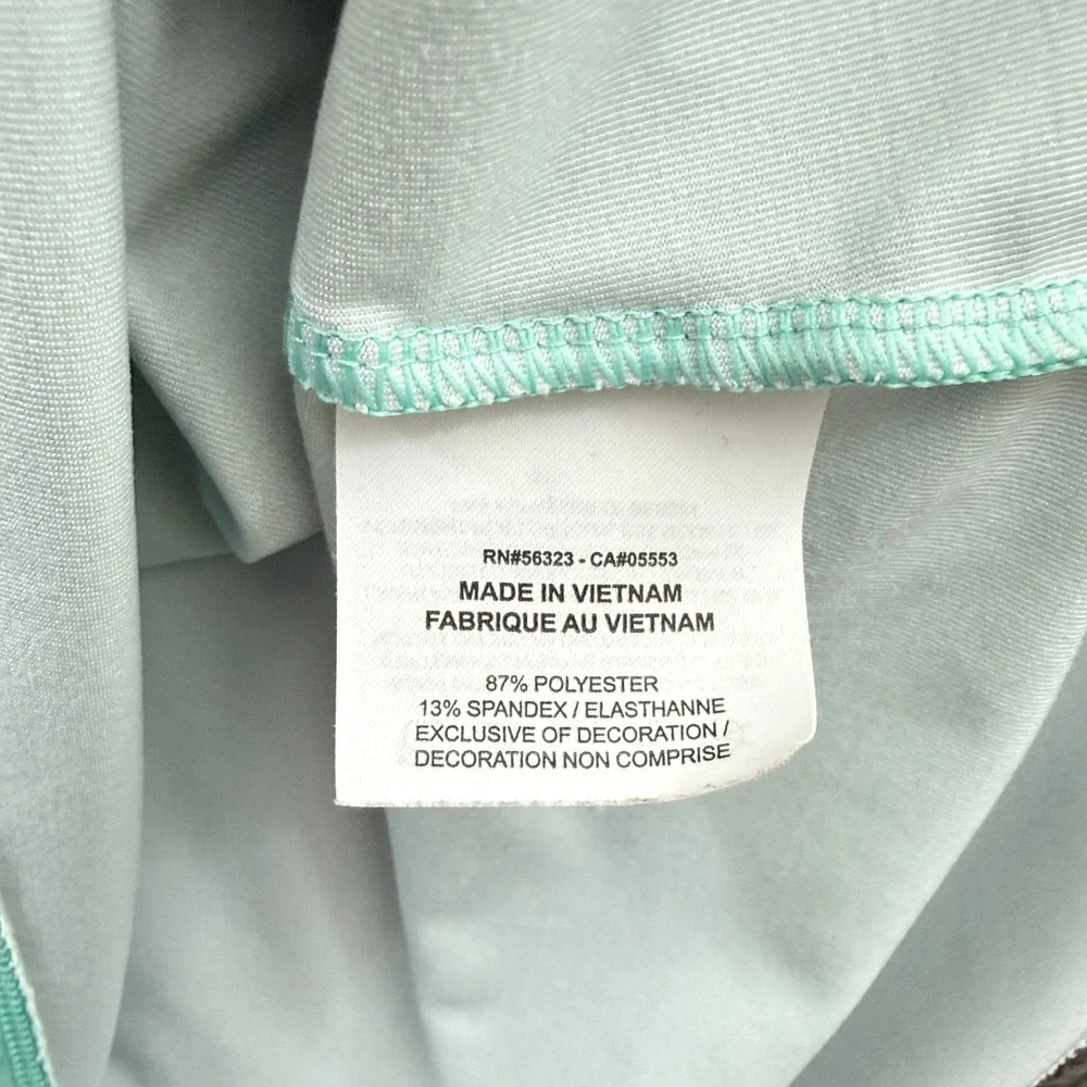 Nike Dri-Fit Womens Small Isleworth Golf Polo Shirt Green Floral AJ5319-307